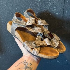 Taos Brown Comfort Sandals with Adjustable Straps